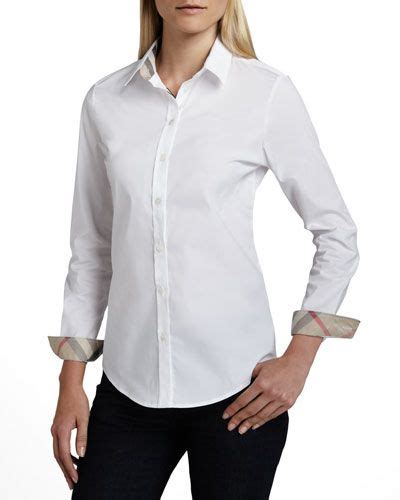 burberry military blouse white|burberry store online.